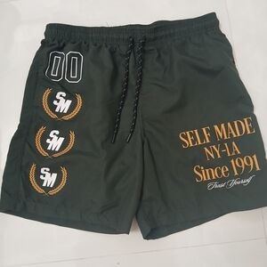 Brooklyn Cloth Dark Green Athletic Shorts